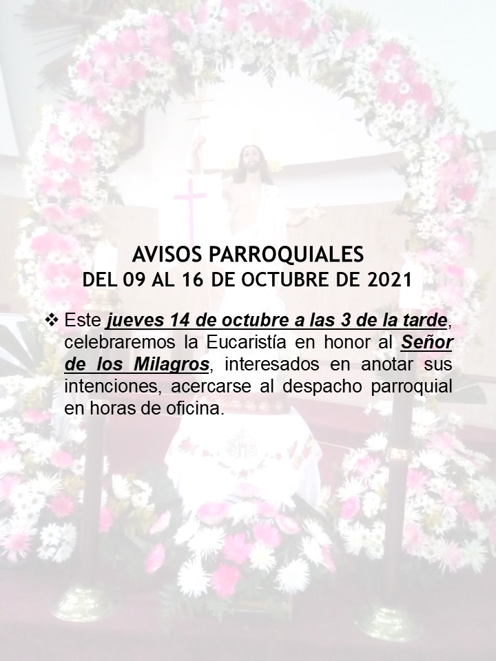 Avisos parroquiales