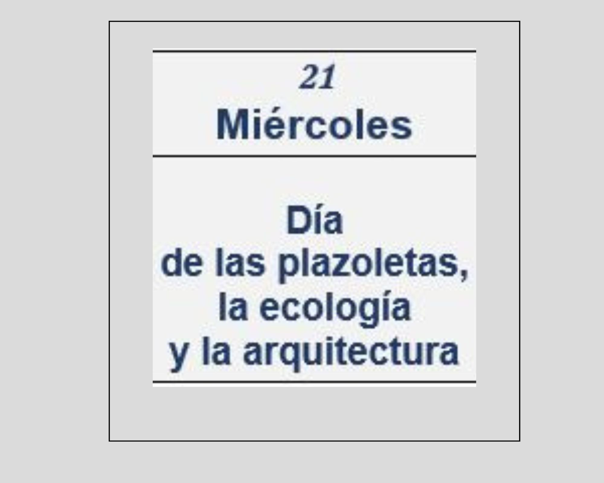 MIERCOLES 21