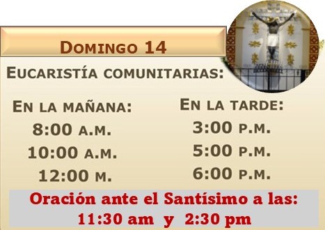 14 día del Señor de los Milagros.