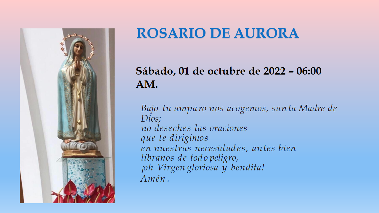 Rosario de aurora