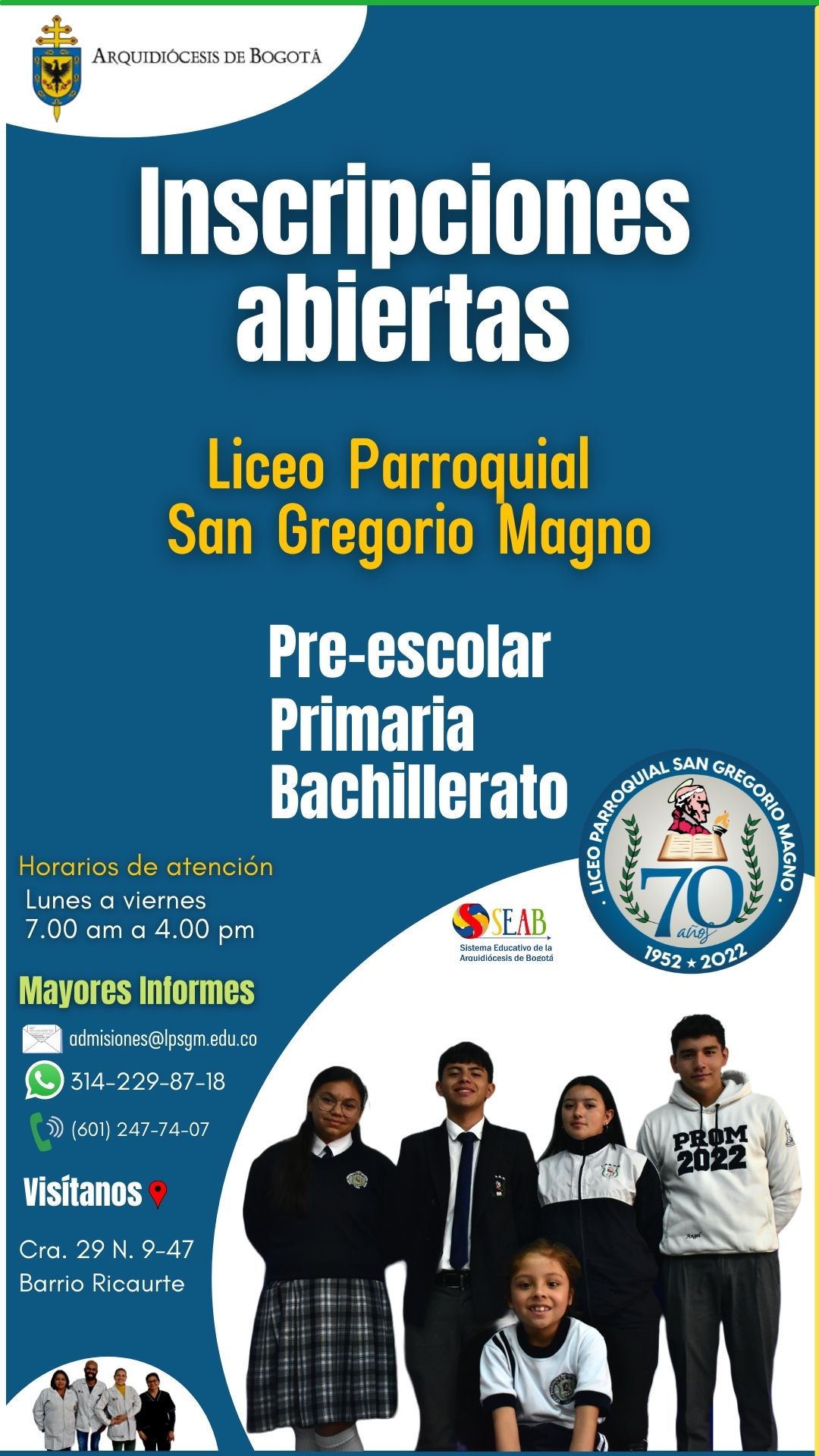 Inscripciones abiertas 