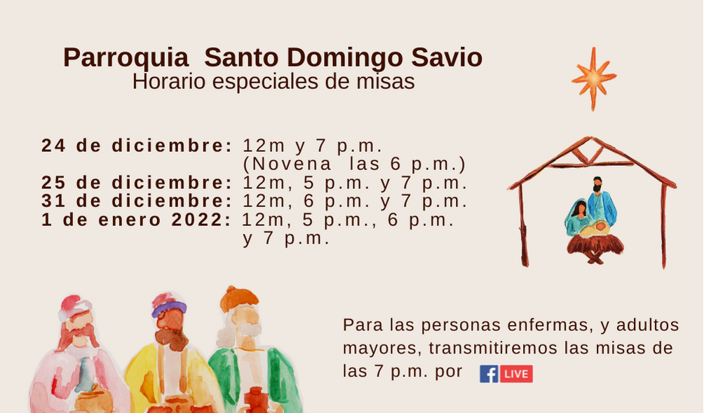 Horario misas SDS