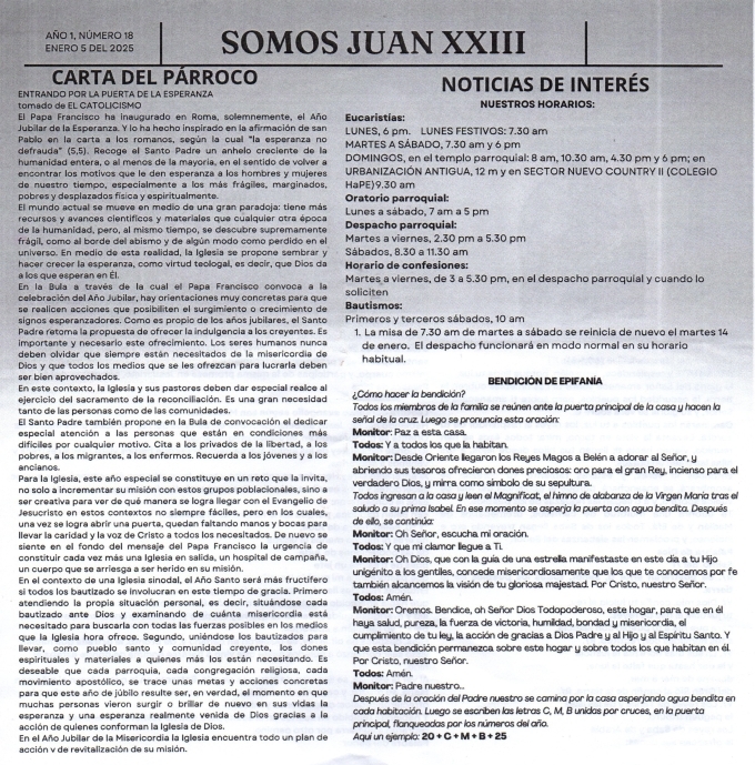 Boletín 5 enero