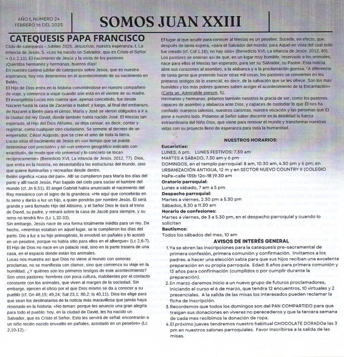 Boletín 16 febrero