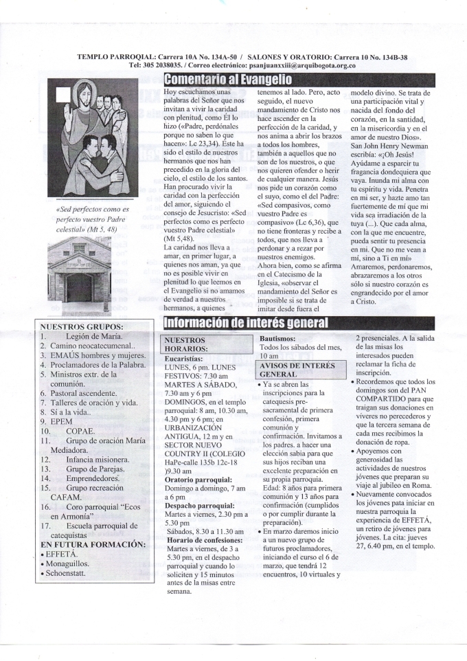 Boletín 23 febrero