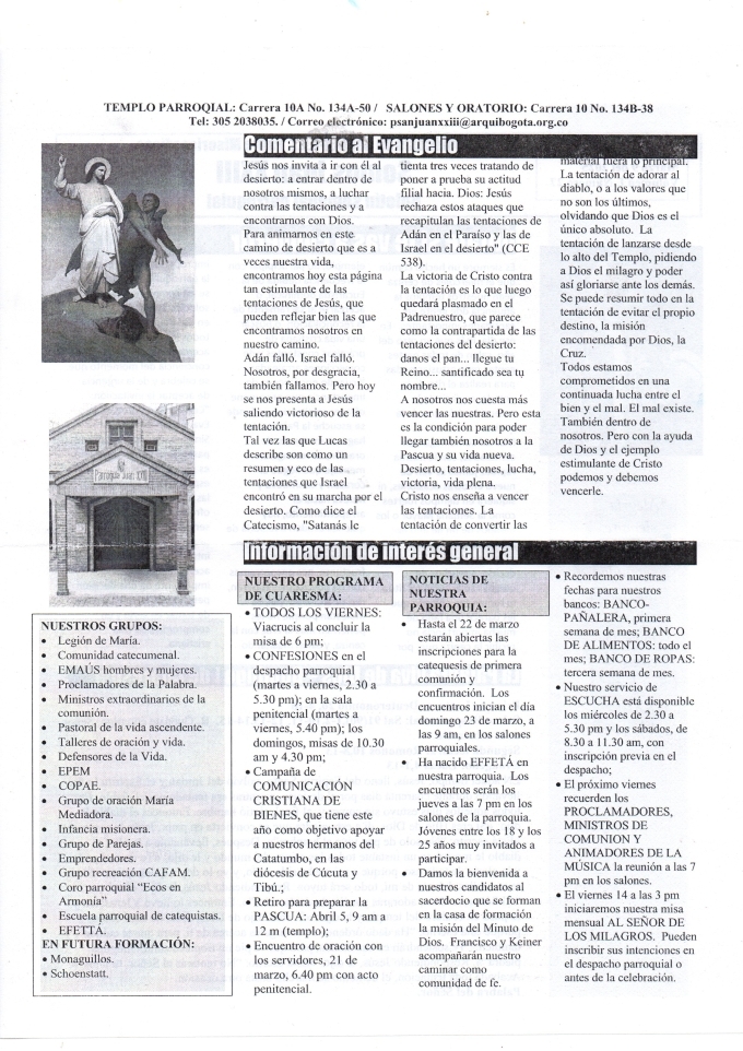 Boletín 9 marzo