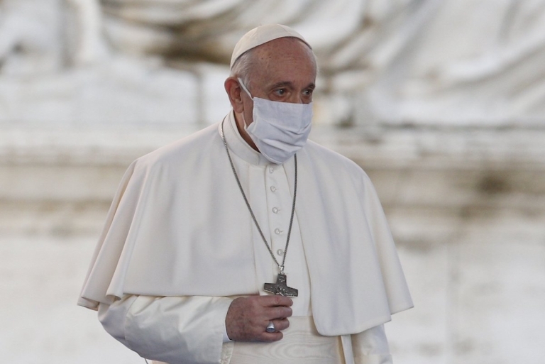 Papa Francisco tapabocas